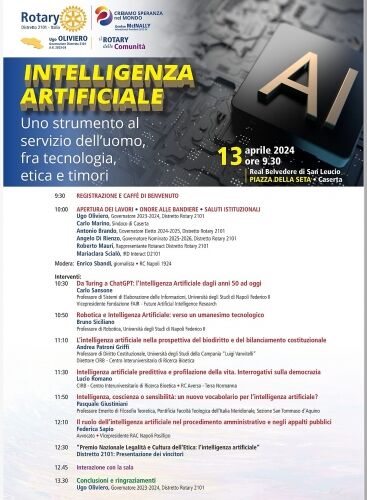 3. convegno distrettuale intelligenza artificiale, caserta 13apr2024