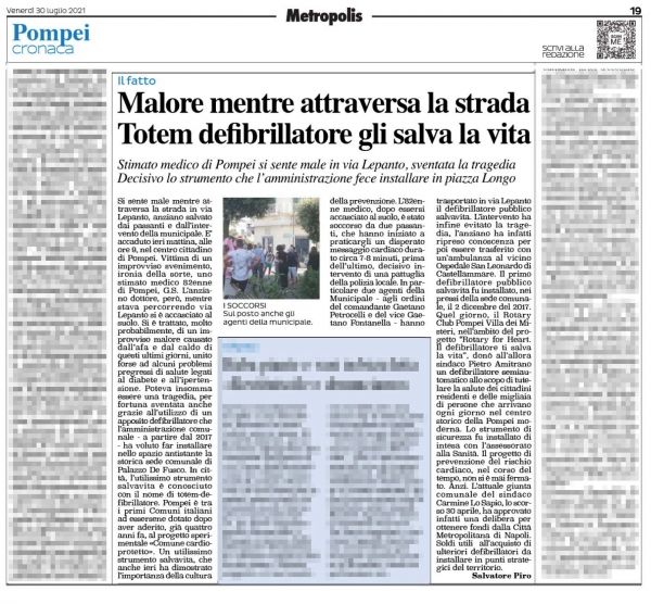 articolo da Metropolis 30 Luglio 2021