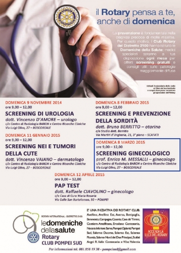 screening ginecologico gratuito Boscoreale