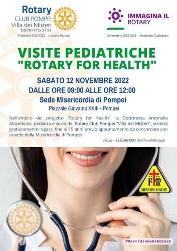 visite pediatriche rotary for health pompei